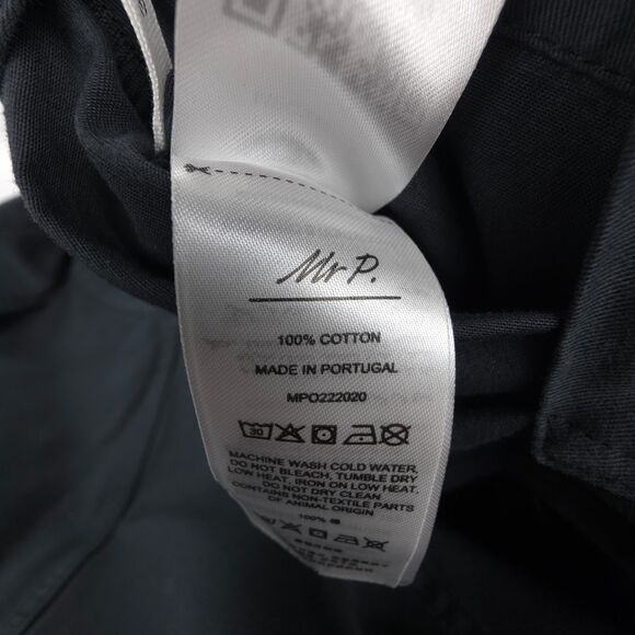 MR P. Garment Dyed Organic Cotton Twill Blazer Steel Blue Tailored Quiet Luxury - Picture 2 of 12